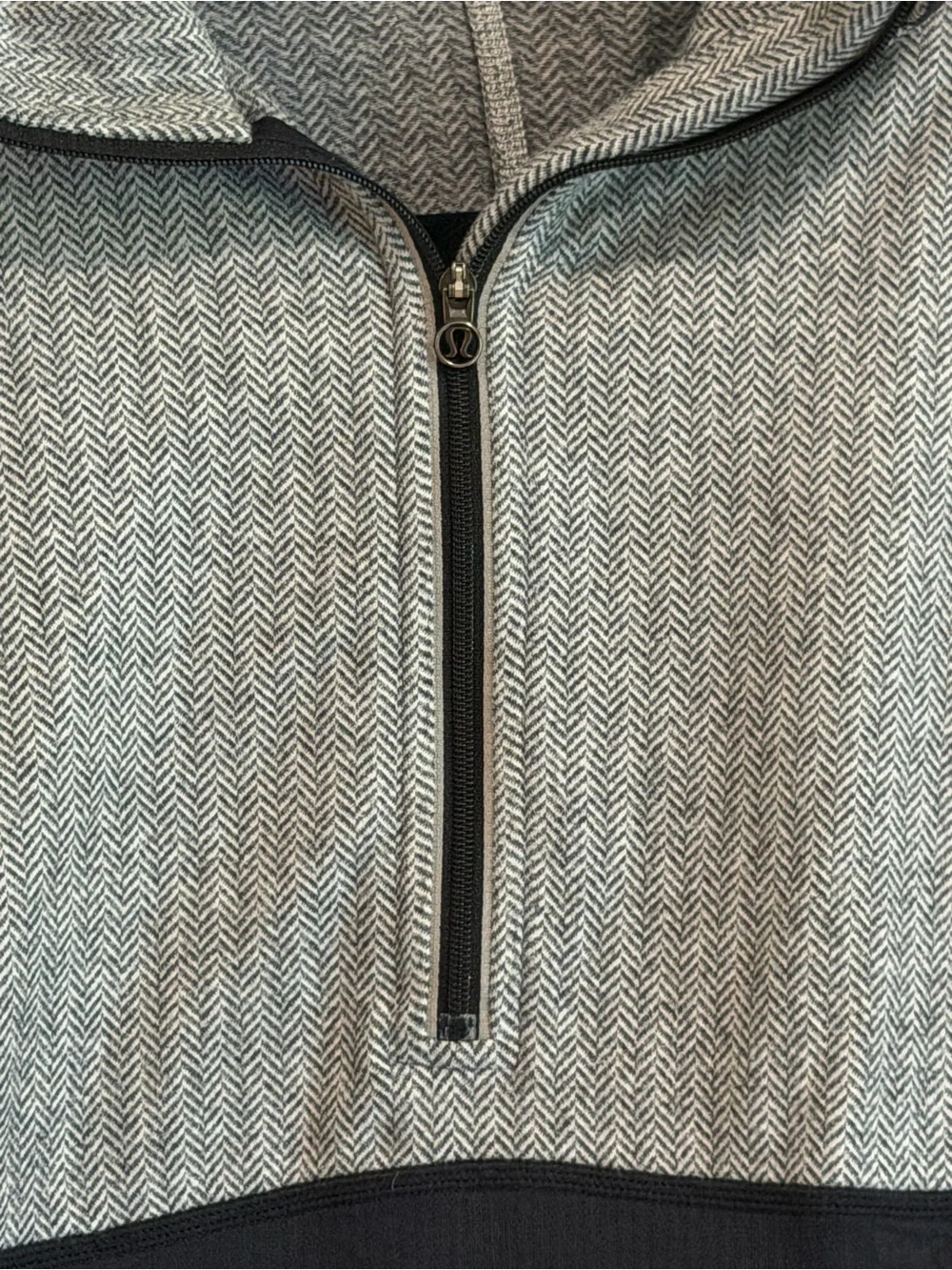 Lululemon Athletica Black & Gray Quarter-Zip Pullover Jacket
